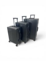 HEUER Aluminium Premium 2026 Stripe in Schwarz All-Inclusive Reise Paket + Heuer Aluminium Wallet in  Schwarz